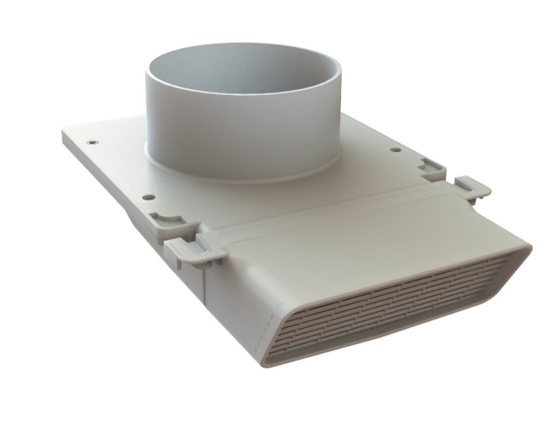 PreVentIt soffit vent, side view